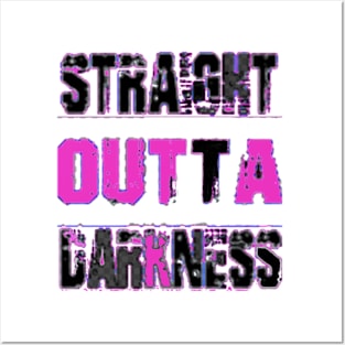 Straight Outta Darkness/ Fight Cancer Tshirt Posters and Art